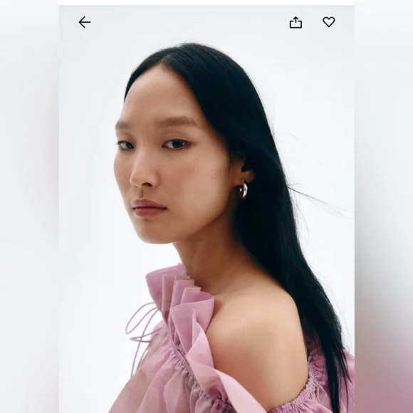 H&M Light Purple Ruffle Blouse - Picture 4 of 10